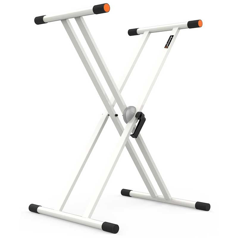 Audibax Onyx 130 Plus Blanco - Soporte Tijera Premium Profesional Teclado - Tempo Shop