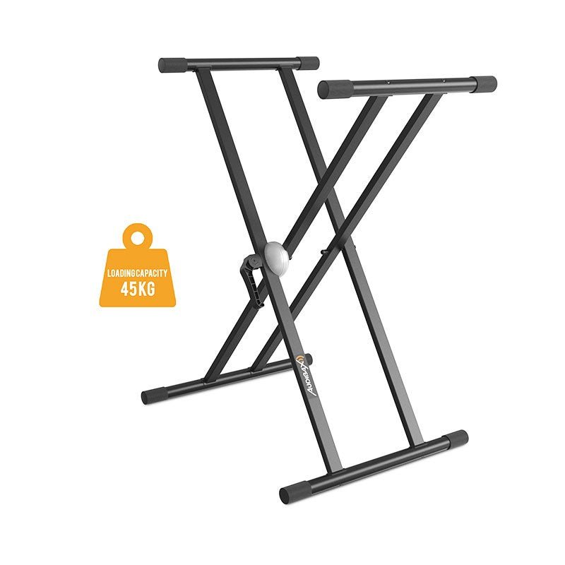 Audibax Onyx 130 - Soporte Premium Tijera Doble Teclado (Yamaha, Casio, Roland, Korg) - Tempo Shop