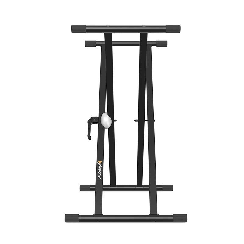Audibax Onyx 130 - Soporte Premium Tijera Doble Teclado (Yamaha, Casio, Roland, Korg) - Tempo Shop