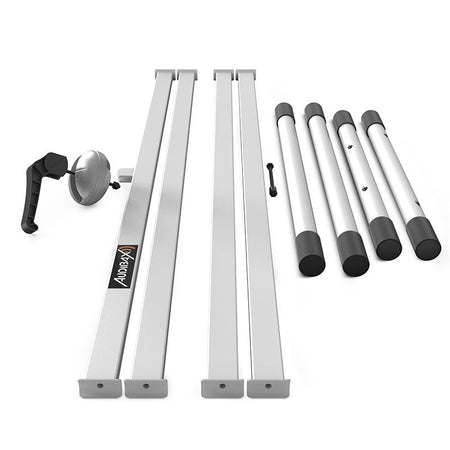 Audibax Onyx 130 White - Soporte Premium Tijera Doble Teclado - Tempo Shop