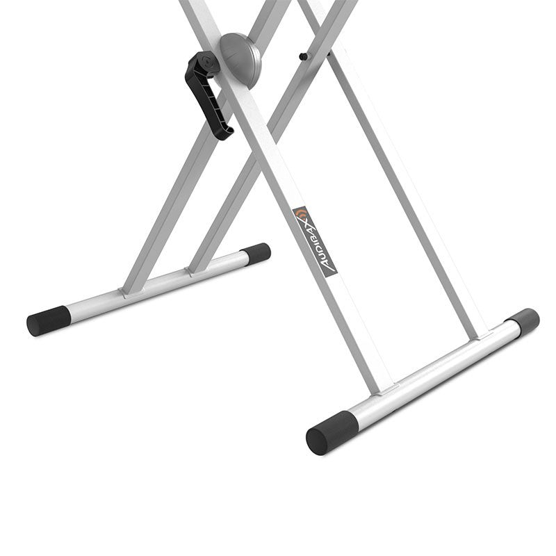 Audibax Onyx 130 White - Soporte Premium Tijera Doble Teclado - Tempo Shop