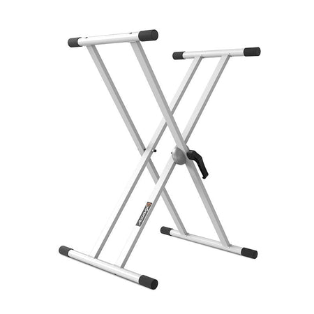 Audibax Onyx 130 White - Soporte Premium Tijera Doble Teclado - Tempo Shop