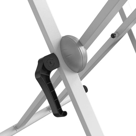 Audibax Onyx 130 White - Soporte Premium Tijera Doble Teclado - Tempo Shop