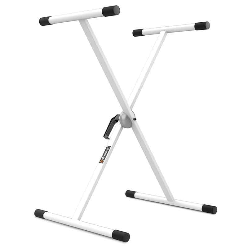 Audibax Onyx 131 White - Soporte Tijera Teclado (Yamaha, Casio, Roland, Korg) - Tempo Shop