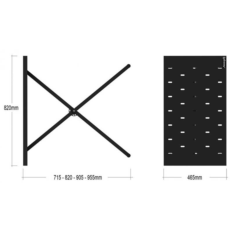 Audibax Onyx 200 - Soporte Mesa Multifunción para Controlador Midi, DJ, Percusión - Tempo Shop