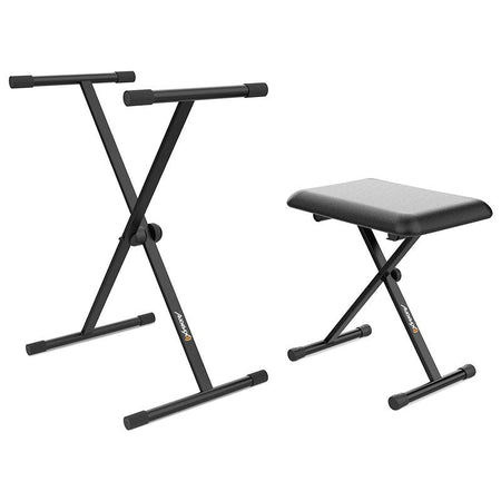 Audibax Onyx - Pack V2 de Soporte Teclado / Piano + Banqueta - Tempo Shop