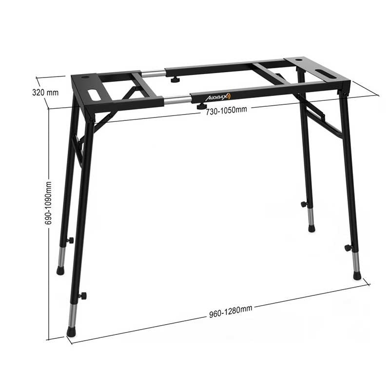 Audibax Onyx Pro 1 - Soporte Regulable para Teclado/ Piano / Controlador DJ - Tempo Shop