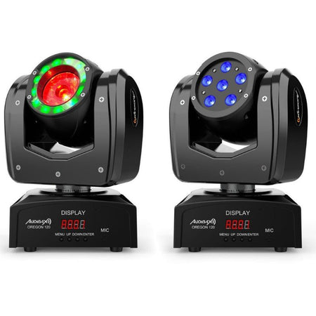 Audibax Oregon 120 - Cabeza Móvil Beam Alta Potencia 120W con Led Osram + Wash RGBW 4in1 - Tempo Shop