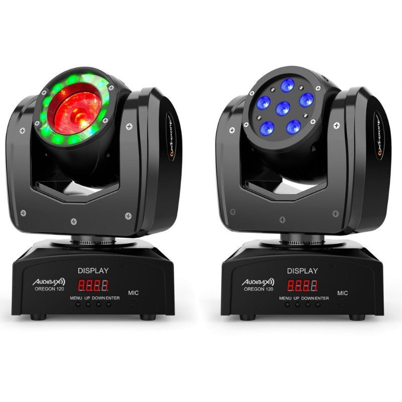 Audibax Oregon 120 - Cabeza Móvil Beam Alta Potencia 120W con Led Osram + Wash RGBW 4in1 - Tempo Shop