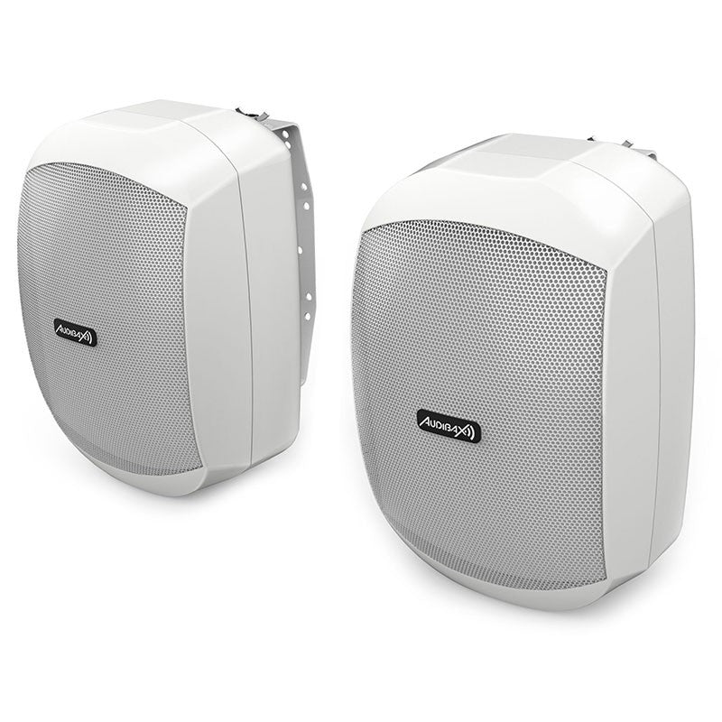 Audibax Ovo 4 White - Pareja de Altavoces Pasivos Pared 4" 100V / 8 ohm IP65 - Tempo Shop