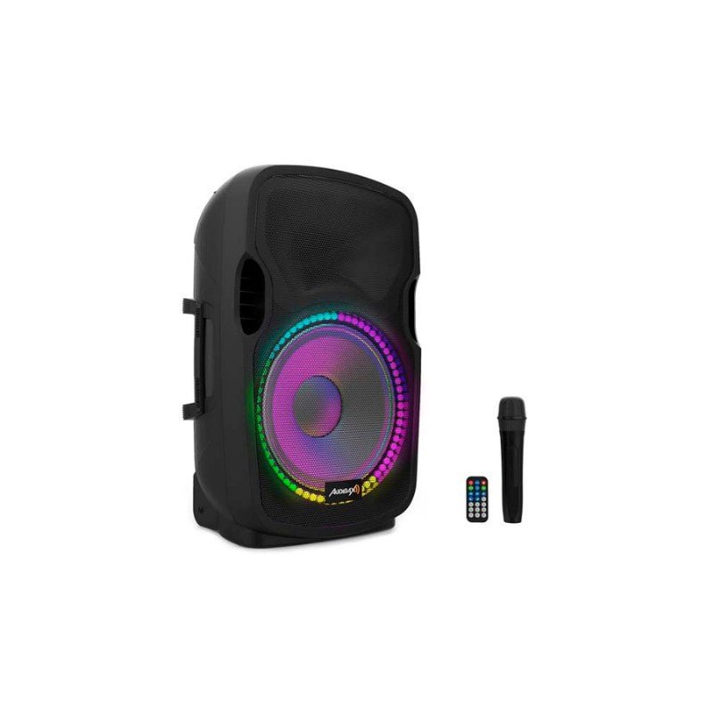 Audibax Party 12 - Altavoz Activo Profesional 12" 500W Pico Bluetooth + Soporte + Cable + Micro - Tempo Shop