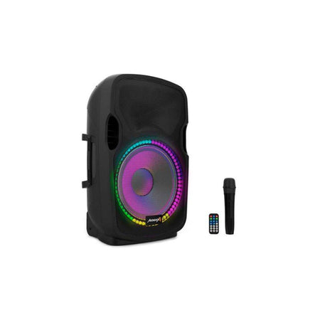 Audibax Party 12 - Altavoz Activo Profesional 12" 500W Pico Bluetooth + Soporte + Cable + Micro - Tempo Shop