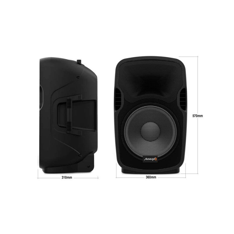 Audibax Party 12 - Altavoz Activo Profesional 12" 500W Pico Bluetooth + Soporte + Cable + Micro - Tempo Shop