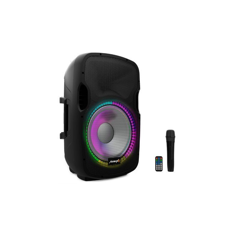 Audibax Party 15 - Altavoz Activo Profesional 15" 600W Pico Bluetooth + Soporte + Cable + Micro - Tempo Shop