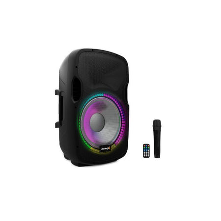 Audibax Party 15 - Altavoz Activo Profesional 15" 600W Pico Bluetooth + Soporte + Cable + Micro - Tempo Shop