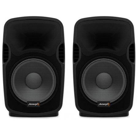 Audibax Party 212 - Led Set 2 Altavoces 12" PRO 1000W Pico + Soportes + Cableado + Micrófono - Tempo Shop