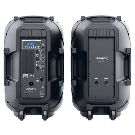 Audibax Party 215 Led Set 2 - Altavoces 15" PRO 1200W Pico + Soportes + Cableado + Micrófono - Tempo Shop