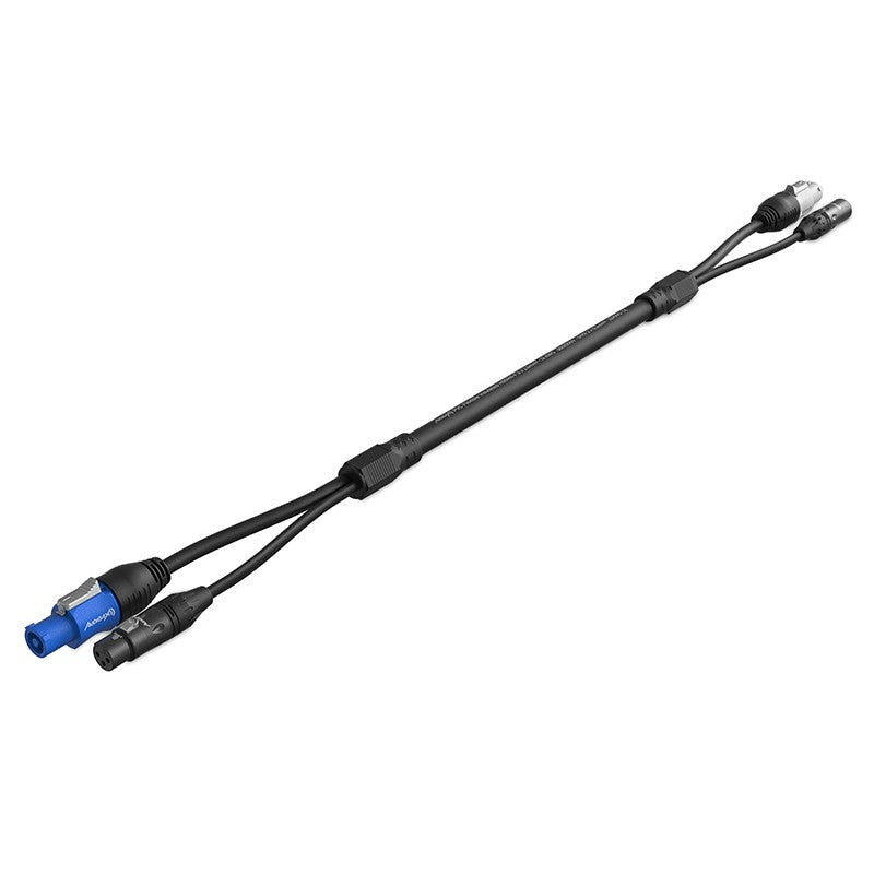 Audibax PC-XLR-500 - Cable Híbrido XLR y powerCON de 5m