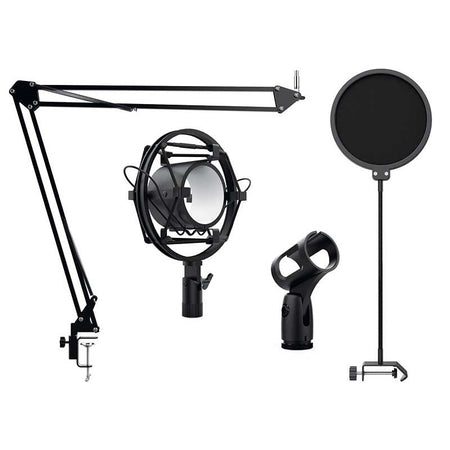 Audibax Podcast Studio - Kit Soporte Micrófono + Araña + Anti - Pop - Tempo Shop