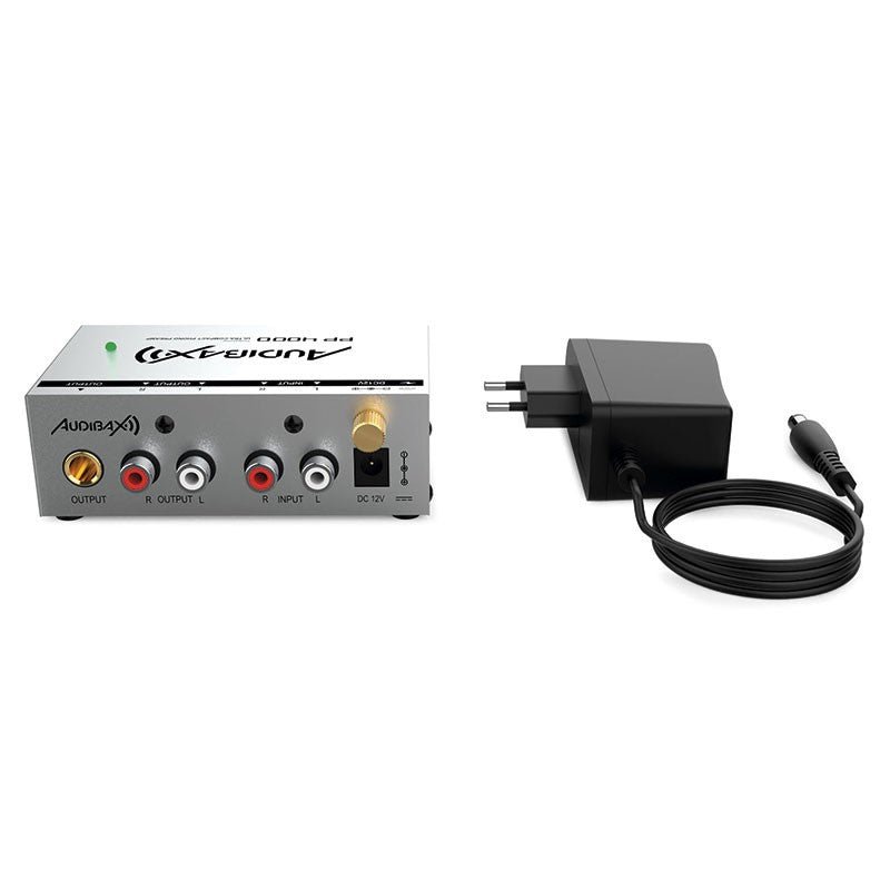 Audibax PP4000 Silver - Preamplificador Previo Phono RIAA Único en el mercado con Interruptor ON/OFF - Tempo Shop