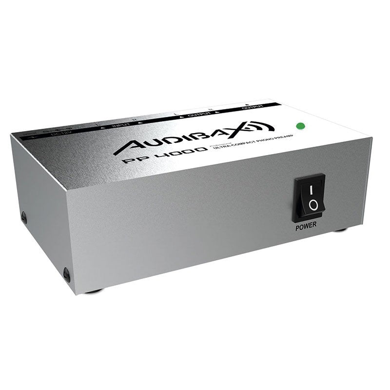 Audibax PP4000 Silver - Preamplificador Previo Phono RIAA Único en el mercado con Interruptor ON/OFF - Tempo Shop