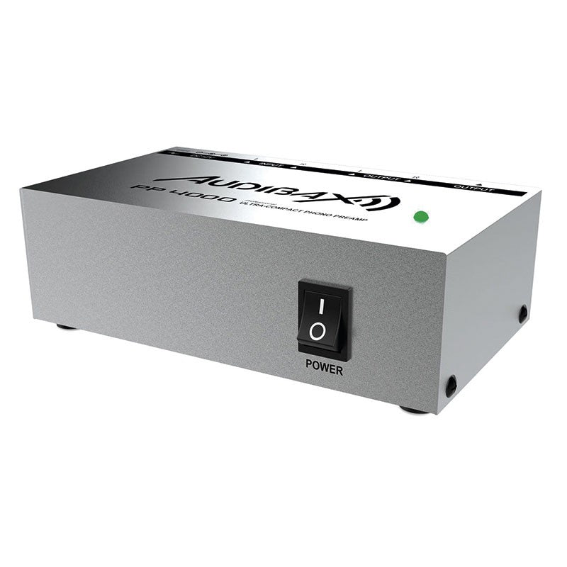 Audibax PP4000 Silver - Preamplificador Previo Phono RIAA Único en el mercado con Interruptor ON/OFF - Tempo Shop