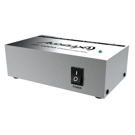 Audibax PP4000 Silver - Preamplificador Previo Phono RIAA Único en el mercado con Interruptor ON/OFF - Tempo Shop