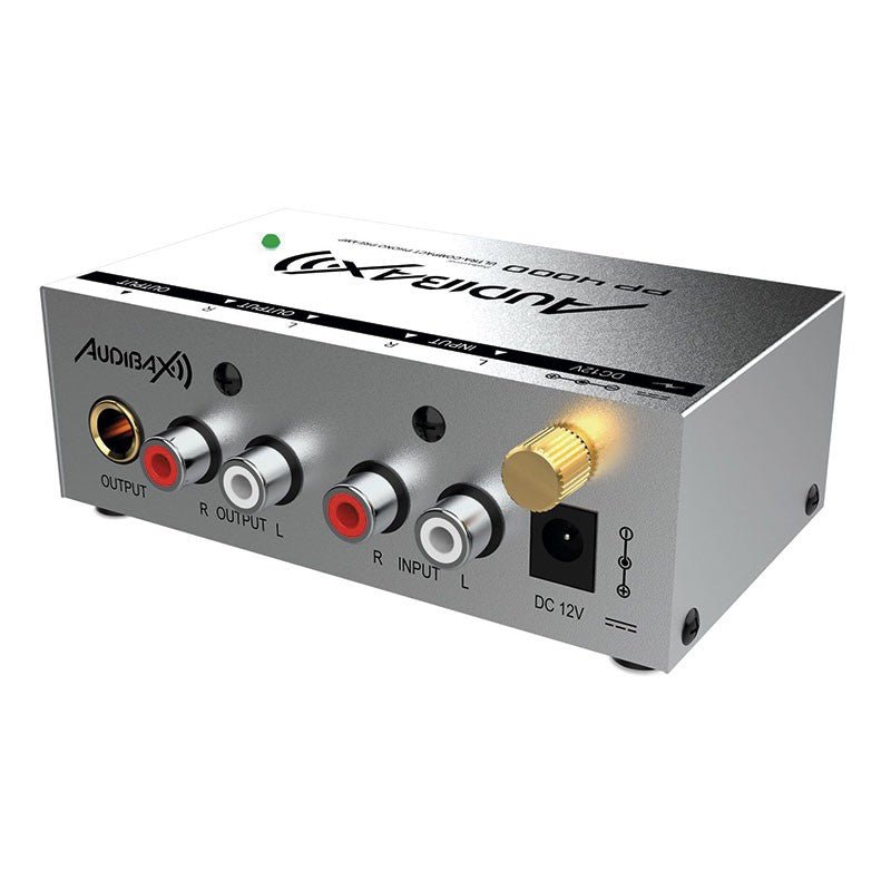 Audibax PP4000 Silver - Preamplificador Previo Phono RIAA Único en el mercado con Interruptor ON/OFF - Tempo Shop