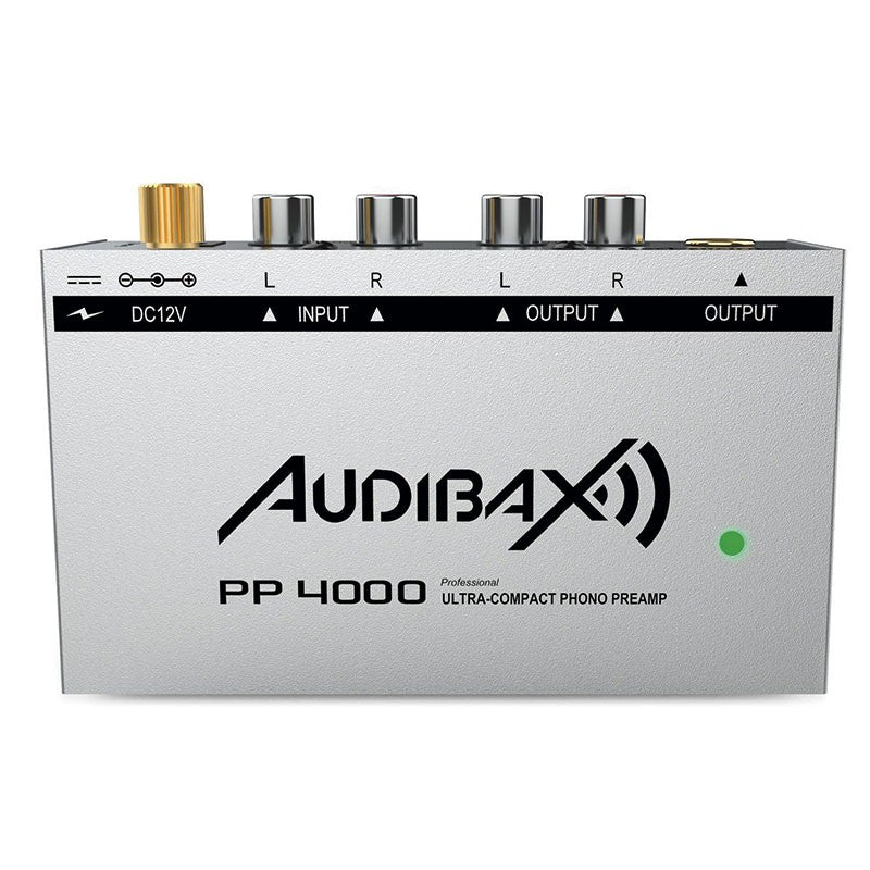 Audibax PP4000 Silver - Preamplificador Previo Phono RIAA Único en el mercado con Interruptor ON/OFF - Tempo Shop
