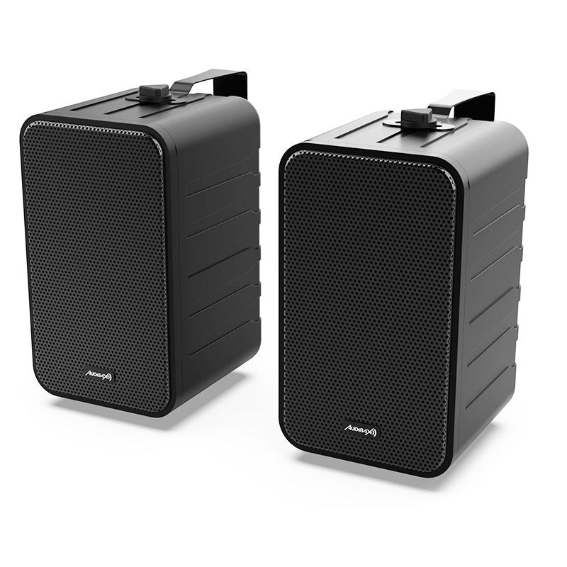 Audibax PR - 42 - Black Altavoces HiFi y Sonorización Negros con Soportes de Pared - Tempo Shop