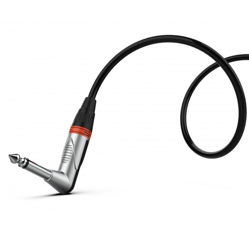 Audibax Pro 10101693 - Cable Jack Mono Acodado a Jack Mono Acodado 30cm Negro - Tempo Shop