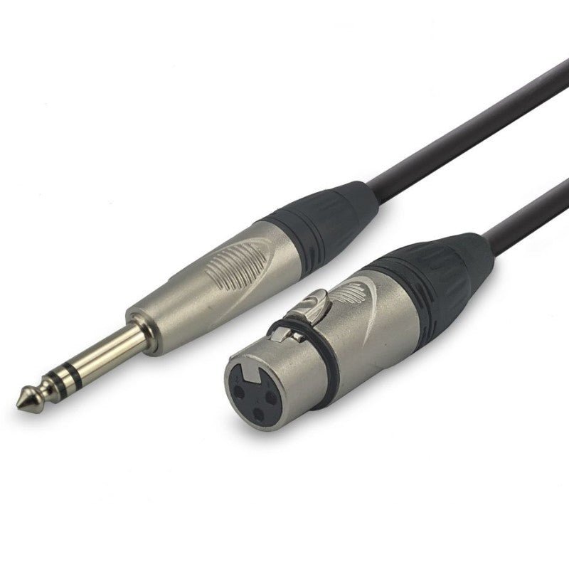 Audibax Pro 10101697 - Cable XLR Hembra a Jack Stereo 1m - Tempo Shop