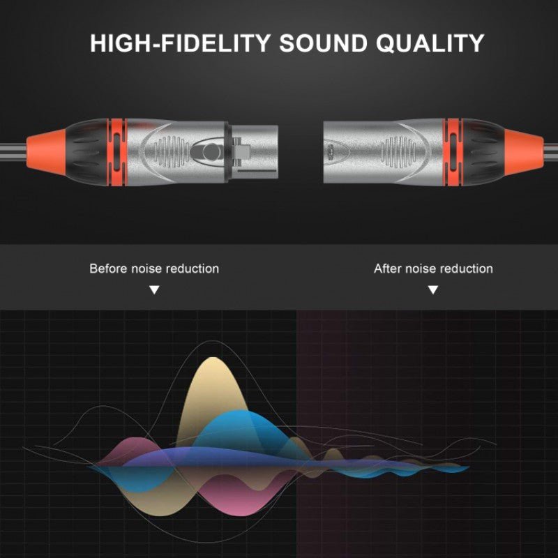 Audibax Pro 10145063 - Cable XLR M a XLR H 20m Negro - Tempo Shop