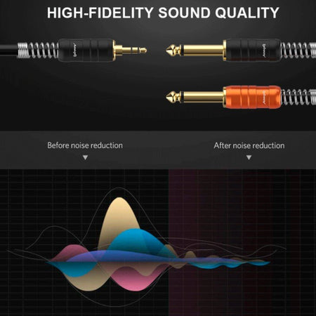 Audibax Pro 10154443 - Cable 2 Jack Mono a Minijack Stereo 3m - Tempo Shop
