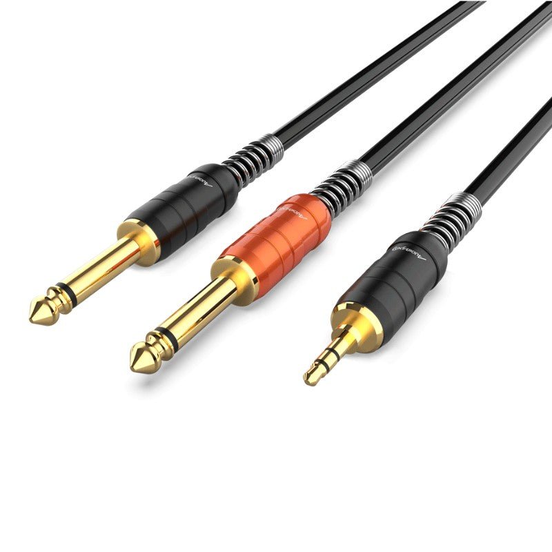 Audibax Pro 10154444 - Cable 2 x Jack Mono a Minijack Stereo 6m - Tempo Shop