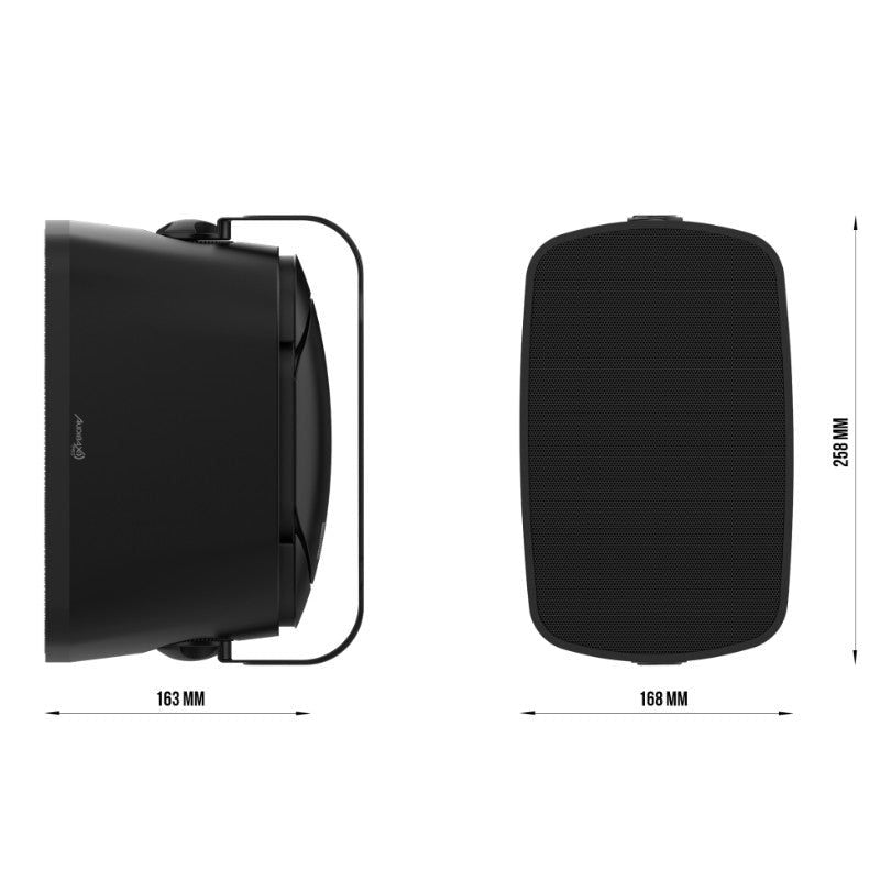 Audibax Pro Bali 5 TB - Altavoces pasivos de exterior IP65 de 5″ para pared (pareja) con taps 100V/70V y modo 8 Ω - Tempo Sho