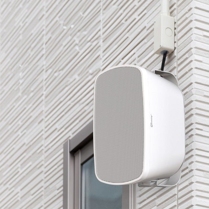 Audibax Pro Bali 5 TW - Altavoces pasivos de exterior IP65 de 5″ para pared (pareja, color blanco) con taps 100V/70V y modo 8