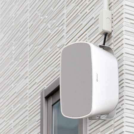 Audibax Pro Bali 5 TW - Altavoces pasivos de exterior IP65 de 5″ para pared (pareja, color blanco) con taps 100V/70V y modo 8
