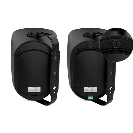 Audibax Pro Bali 6 TB - Altavoces pasivos de exterior IP65 de 6,5″ para pared (pareja) con taps 100V/70V y modo 8 Ω - Tempo S