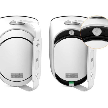 Audibax Pro Bali 6 TW - Altavoces pasivos de exterior IP65 de 6,5″ para pared (pareja) con taps 100V/70V y modo 8 Ω (color bl