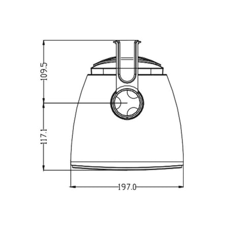 Audibax Pro Bali 6 TW - Altavoces pasivos de exterior IP65 de 6,5″ para pared (pareja) con taps 100V/70V y modo 8 Ω (color bl