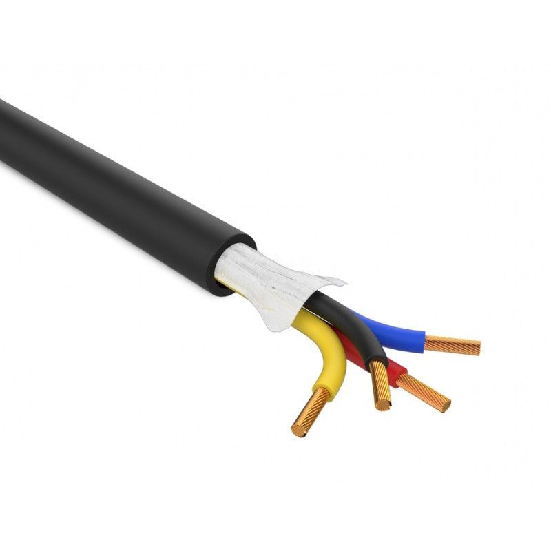 Audibax Pro BPA100-425 Black - Bobina de cable de altavoz 4×2,5 mm² (4 conductores), 100 m, 13 AWG - Tempo Shop