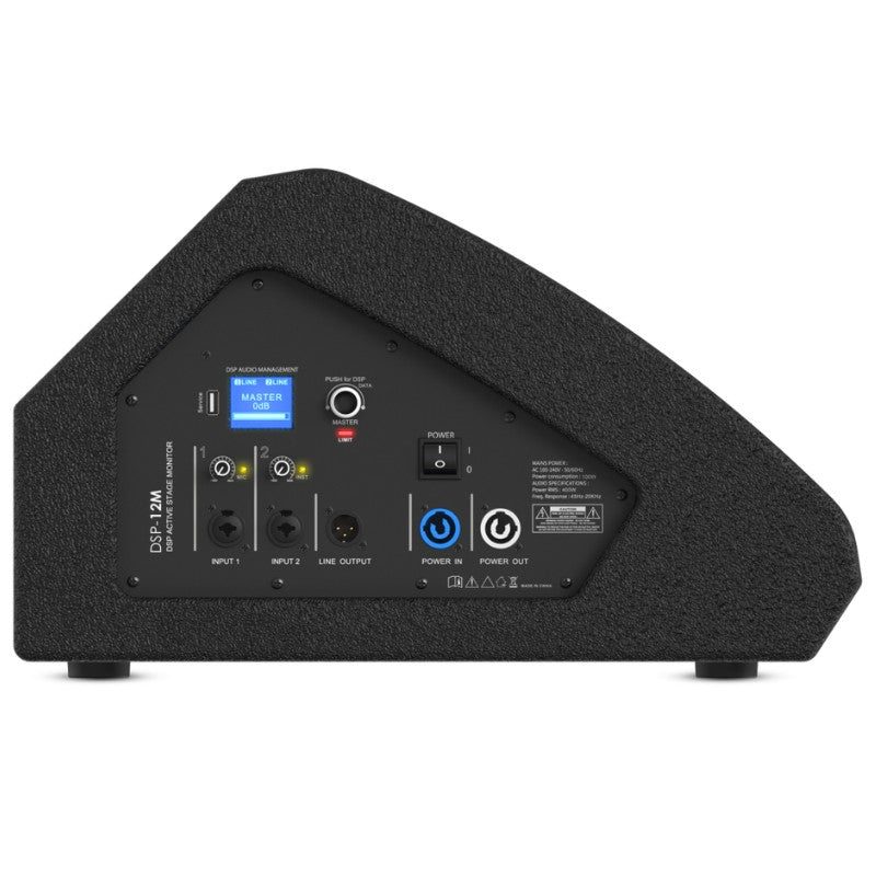 Audibax Pro DSP12M - Monitor de escenario coaxial activo de 12" con DSP (400 W RMS) - Tempo Shop