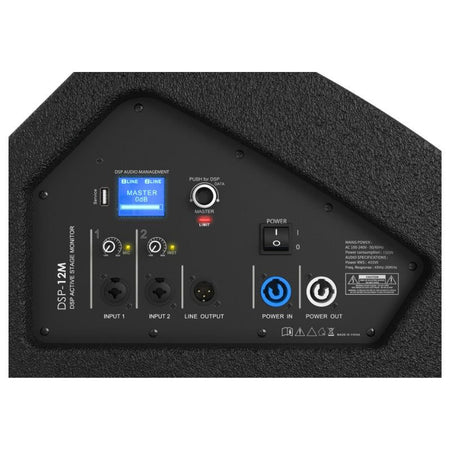 Audibax Pro DSP12M - Monitor de escenario coaxial activo de 12" con DSP (400 W RMS) - Tempo Shop