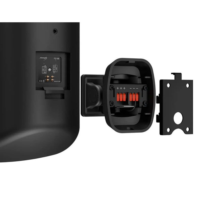 Audibax Pro Fiji 6 Negro - Pareja de Altavoces Pasivos IP65 de Instalación en Pared