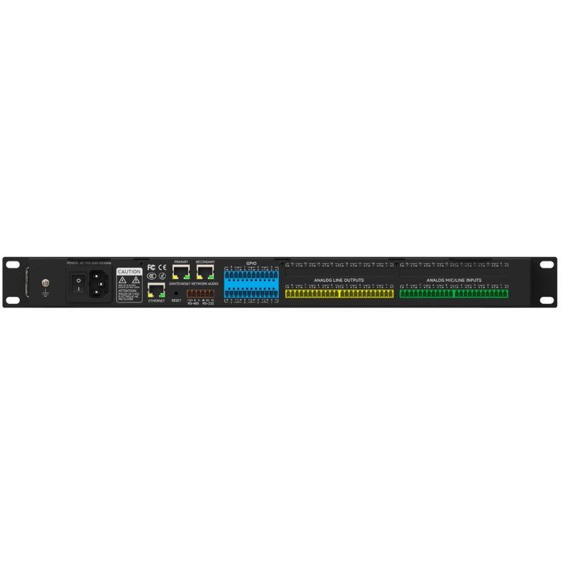 Audibax Pro M88 DSP Dante - Matriz digital 8+8 con DSP 32-bit, entradas/salidas Euroblock y control USB/Ethernet/RS232/RS485