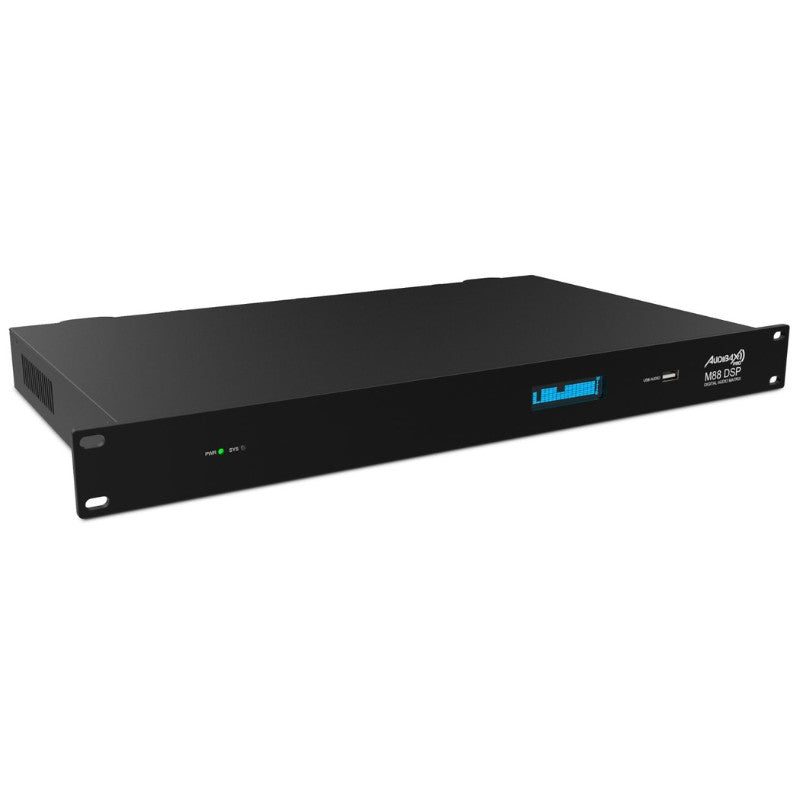 Audibax Pro M88 DSP - Matriz digital 8×8 con DSP de 32 bits, control por USB/Ethernet/RS232/485 y conexiones Euroblock - Temp