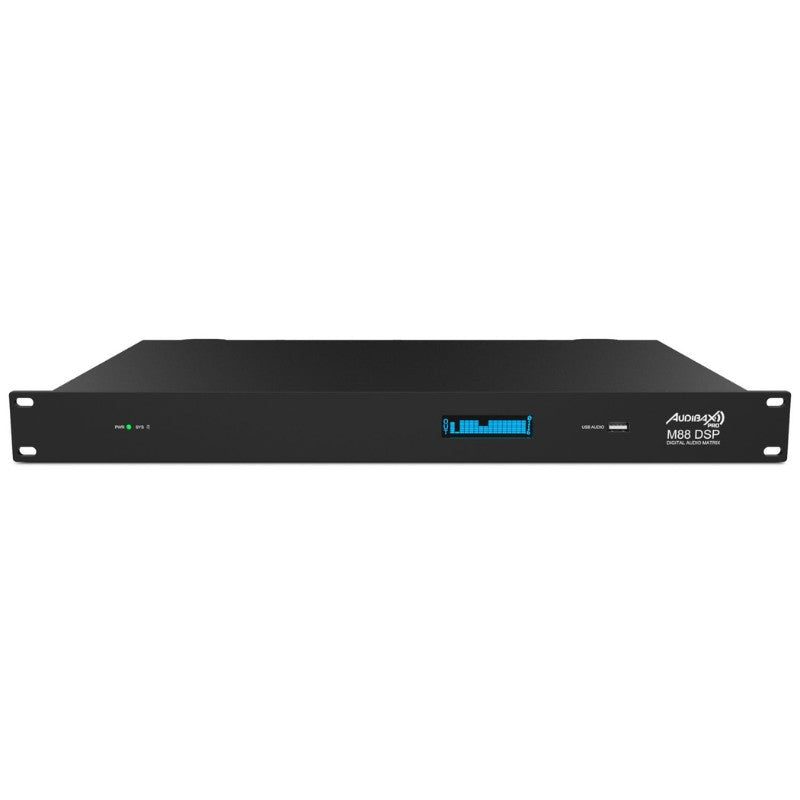 Audibax Pro M88 DSP - Matriz digital 8×8 con DSP de 32 bits, control por USB/Ethernet/RS232/485 y conexiones Euroblock - Temp