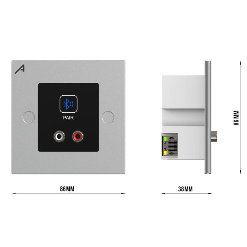 Audibax Pro M88 WP-BTDN - Panel de control Dante con Bluetooth y entradas RCA - Tempo Shop
