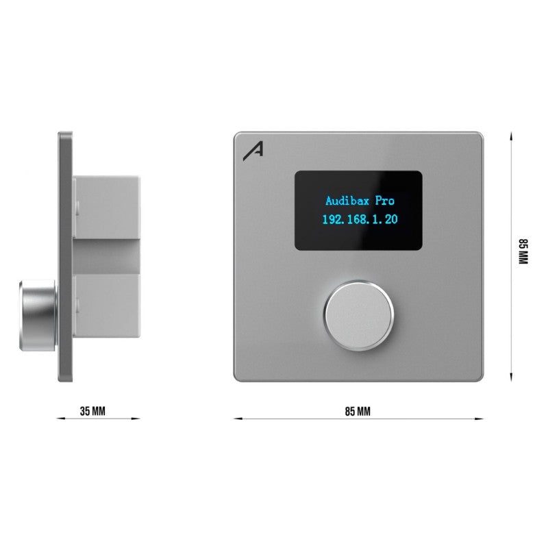 Audibax Pro M88 WP1 - Panel de pared PoE con mando de volumen para control de matriz (UDP/TCP-IP) - Tempo Shop